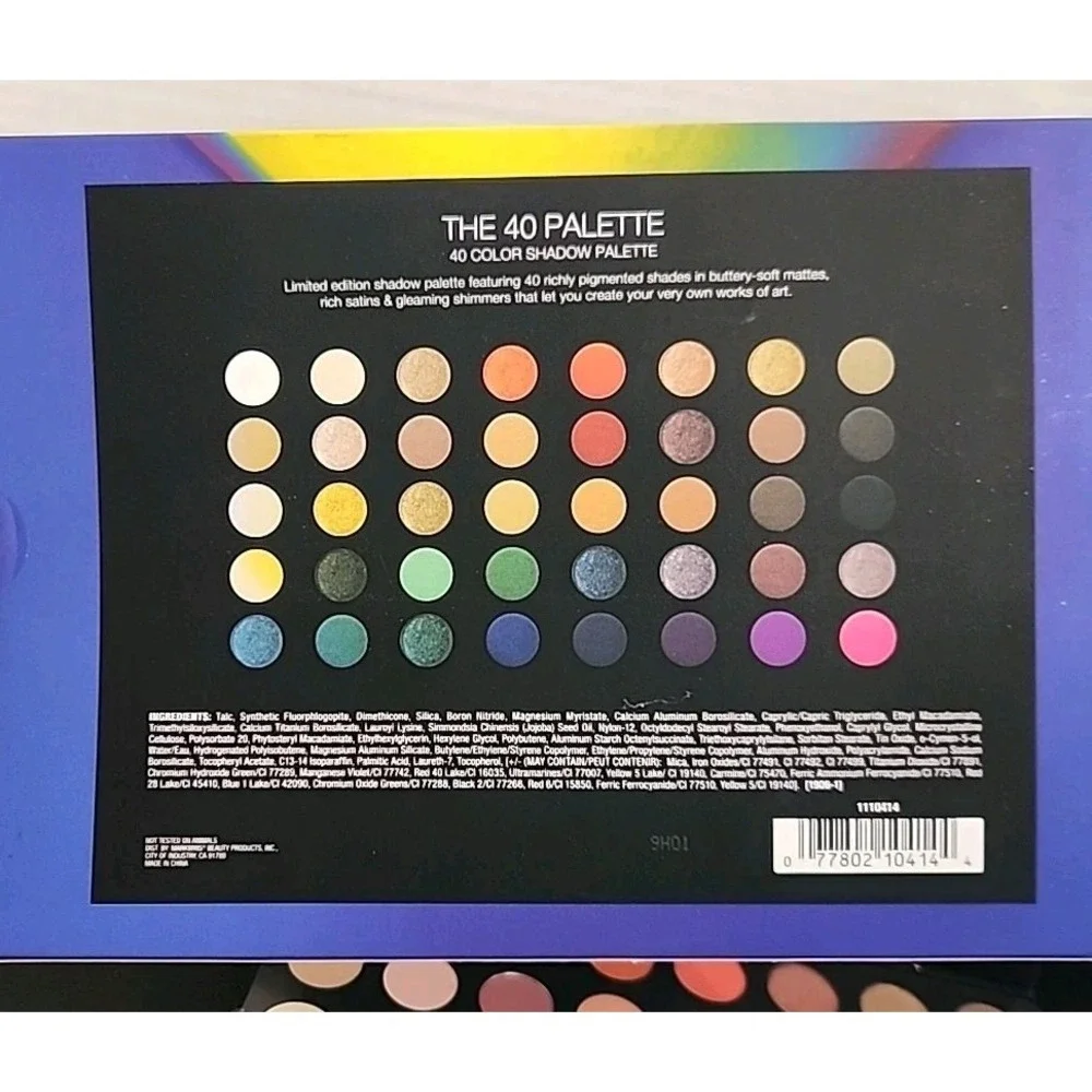 Wet n Wild The 40 Palette Colorful #1110414 Limited Edition 40 Color 2.26 Oz NEW